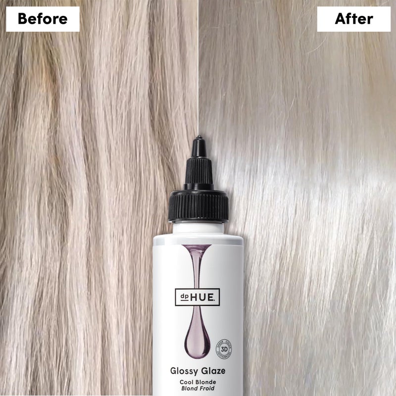 dpHUE لامع جليز، أشقر بارد - 4 أونصة سائلة - جليز تكييف داخل الحمام لامع وشفاف - خالي من البارابين وSLS وSLES - معتمد من الأرنب القافز - Image 3