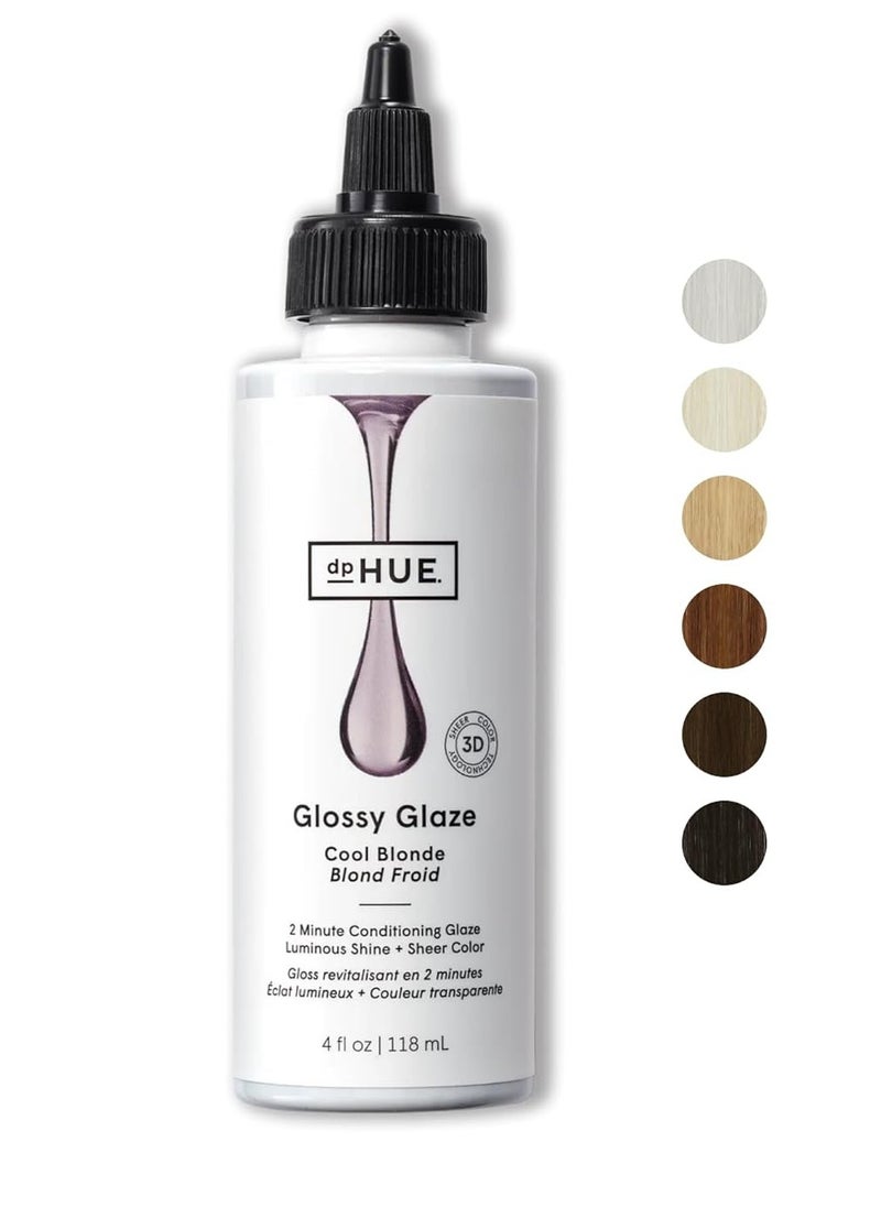 dpHUE dpHUE Glossy Glaze, Cool Blonde - 4 fl oz - In-Shower Conditioning Glaze for Luminous Shine & Sheer Color - Paraben, SLS & SLES Sulfate Free - Leaping Bunny Certified  - Image 1