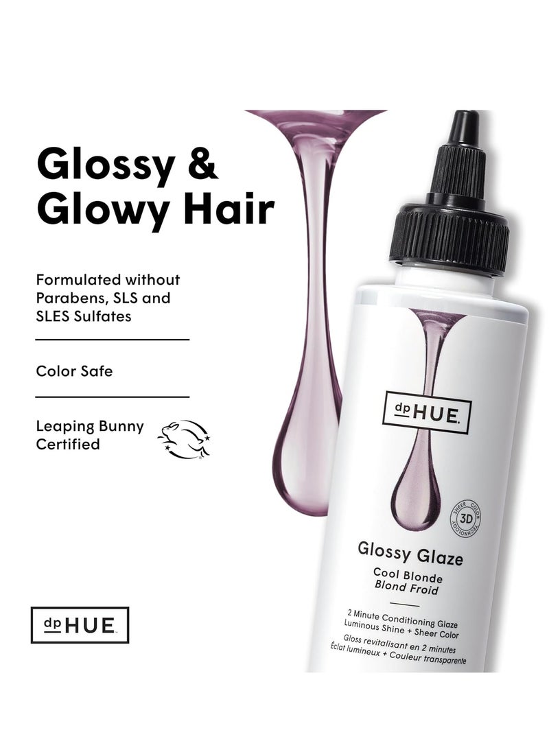 dpHUE dpHUE Glossy Glaze, Cool Blonde - 4 fl oz - In-Shower Conditioning Glaze for Luminous Shine & Sheer Color - Paraben, SLS & SLES Sulfate Free - Leaping Bunny Certified  - Image 2