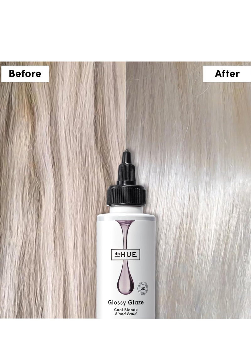 dpHUE dpHUE Glossy Glaze, Cool Blonde - 4 fl oz - In-Shower Conditioning Glaze for Luminous Shine & Sheer Color - Paraben, SLS & SLES Sulfate Free - Leaping Bunny Certified  - Image 3