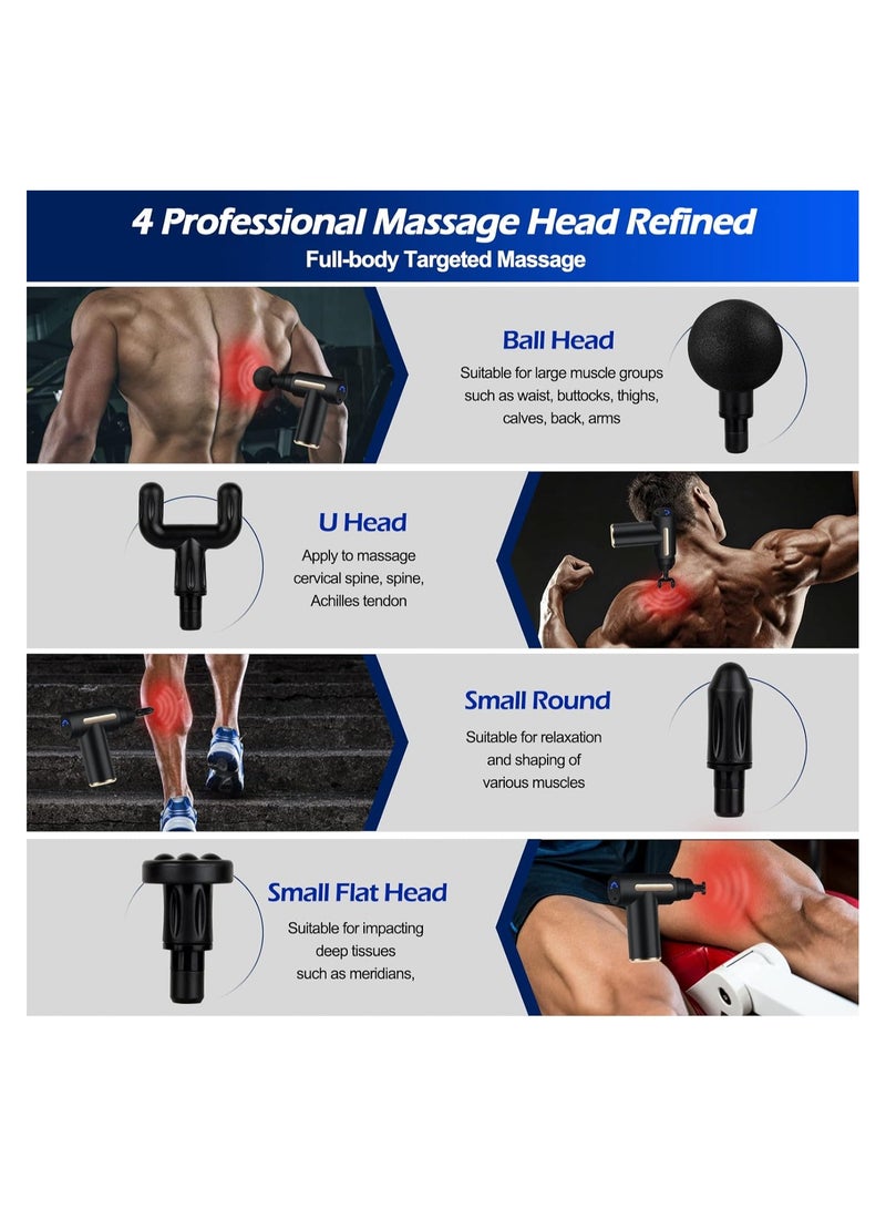 Generic Deep Tissue Muscle Electric Massage Gun with 6 Speeds,portable mini massage gun for Body Relaxation  - Image 4