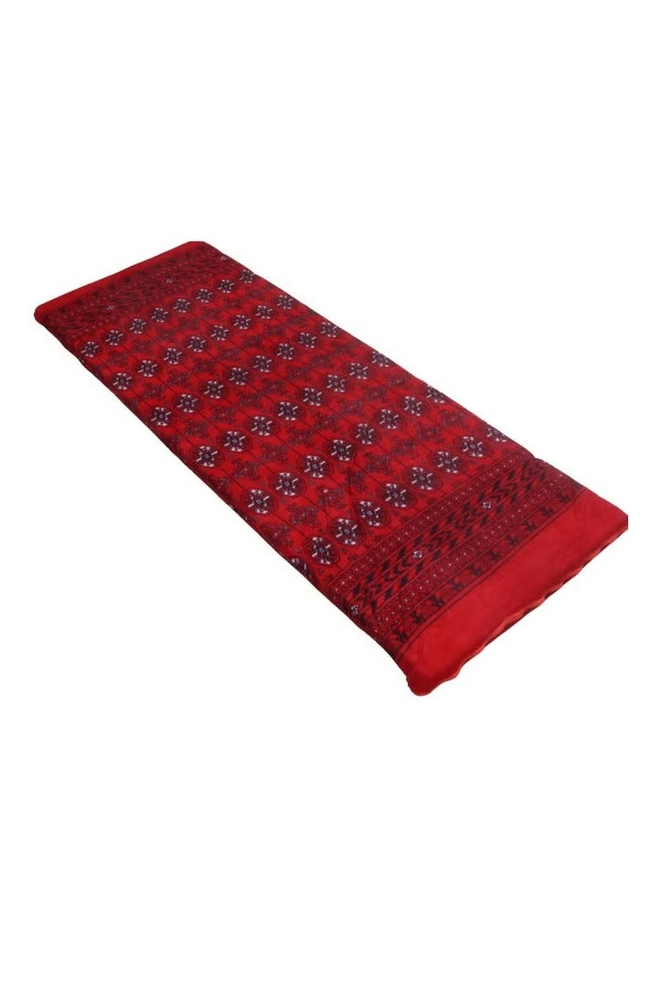 مطرحة نوم إسفنجية للمخيمات والاستراحات مخملية ناعمة الملمس مصنوعة من مواد عالية الجودة ، مضرب إسفنج نفر واحد مقاس (6X55X160 سم) - Image 4