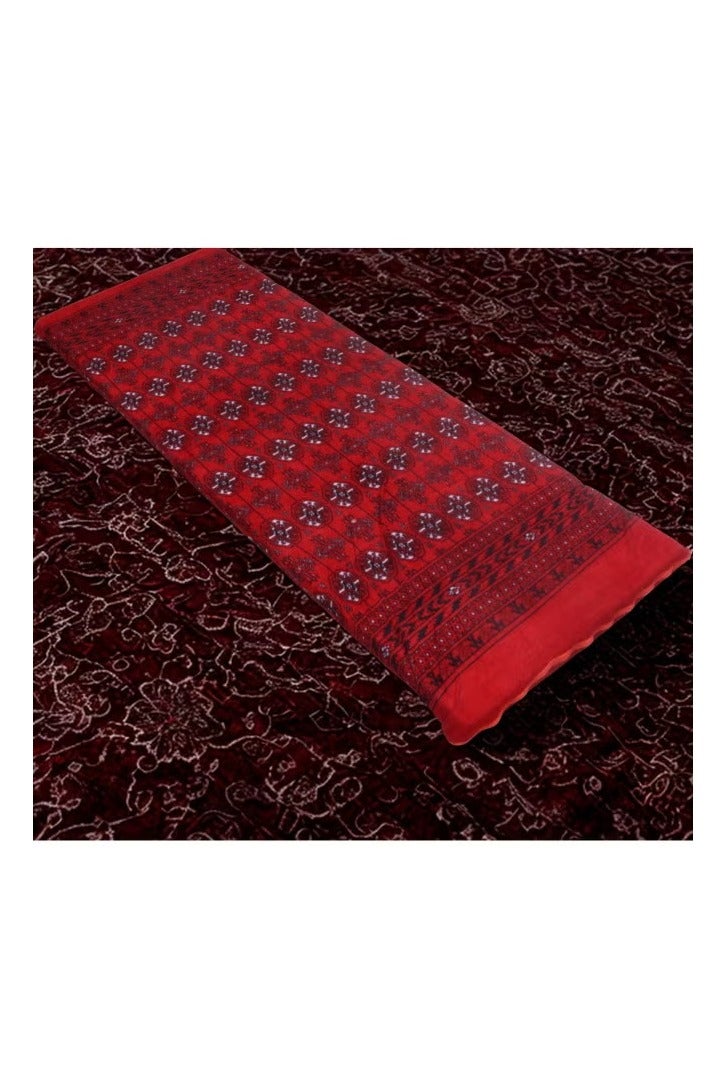 مطرحة نوم إسفنجية للمخيمات والاستراحات مخملية ناعمة الملمس مصنوعة من مواد عالية الجودة ، مضرب إسفنج نفر واحد مقاس (6X55X160 سم) - Image 2