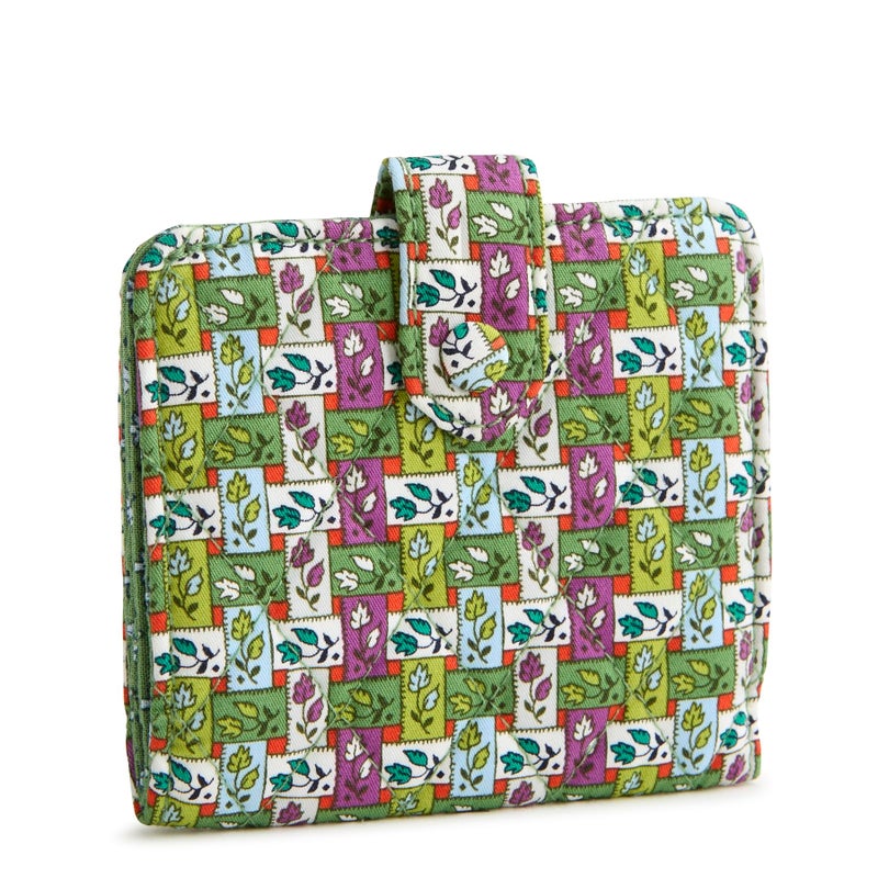 Vera Bradley Premium Cotton Small Tab Wallet, Ribbon Plaid, One Size - Image 1