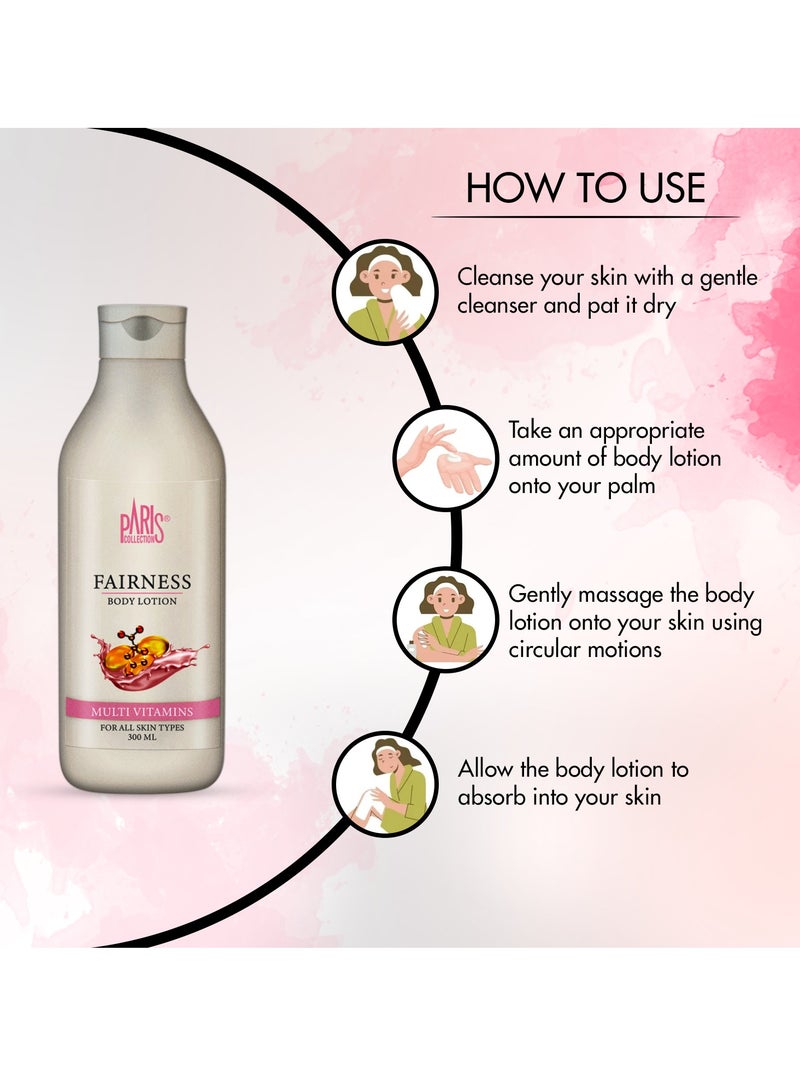 باريس كولكشن لوشن الجسم بالفيتامينات المتعددة للجنسين 300 مل - Image 4