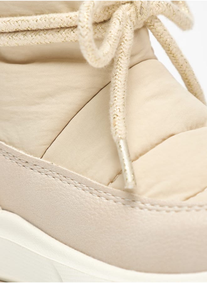 Barefeet Stitch Detail Lightweight Boots with Drawstring Closure  - Image 5