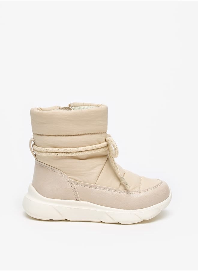 Barefeet Stitch Detail Lightweight Boots with Drawstring Closure  - Image 3