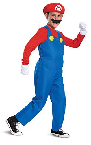 Disguise Nintendo Mario Deluxe Boys' Costume Red, M (7-8) - Image 4