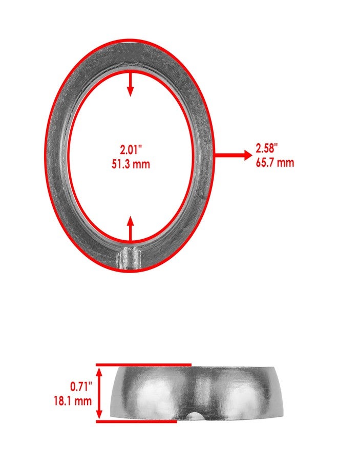 Caltric Muffler Silencer Gasket Compatible with Polaris Ranger Xp 900 2013 2014 2015 3610204 - Image 2