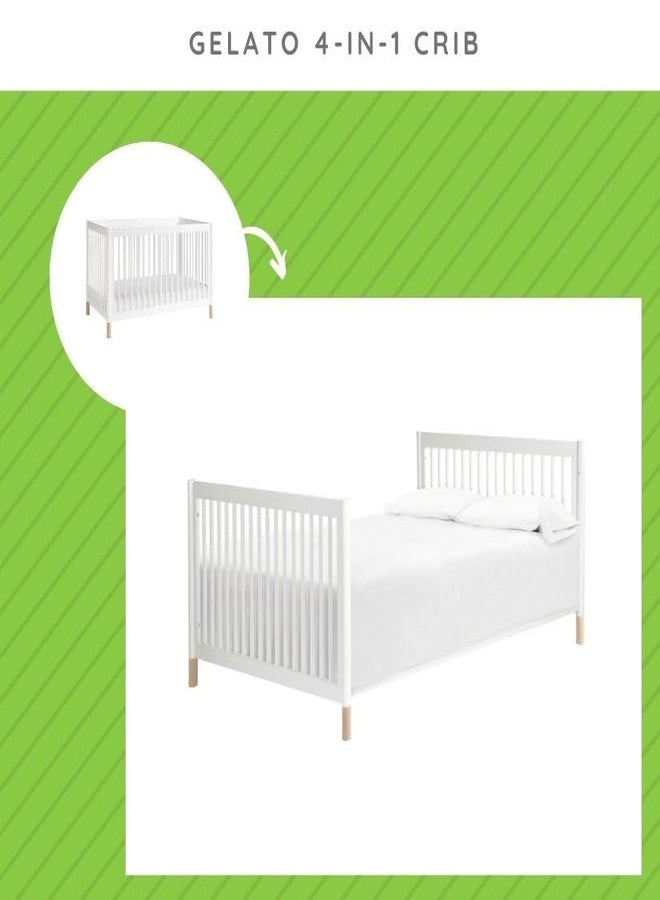 CC KITS مجموعة تحويل كاملة الحجم لقضبان سرير Babyletto القابلة للتحويل - قضيب من الخشب الصلب - قضيب سرير للأطفال الصغار والكبار للأسرة كاملة الحجم - أثاث أساسي للأطفال والحضانة (موديل رقم M5789، أبيض) - Image 4
