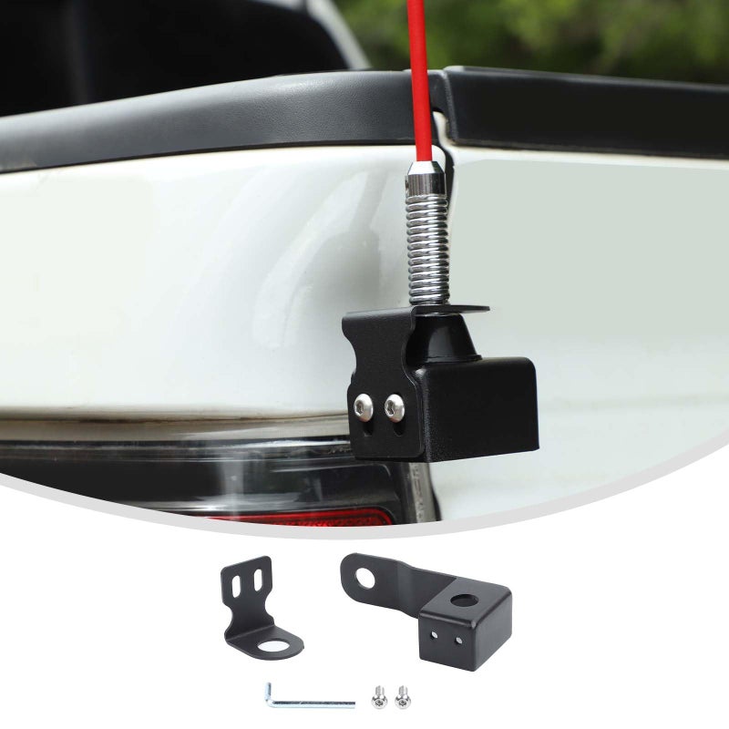 Linskip Heavy Duty CB Antenna Mast Mount Compatible with Ford F150 20102014 Tailgate CB Whip Bracket for F150 Exterior AccessoriesDriver Side