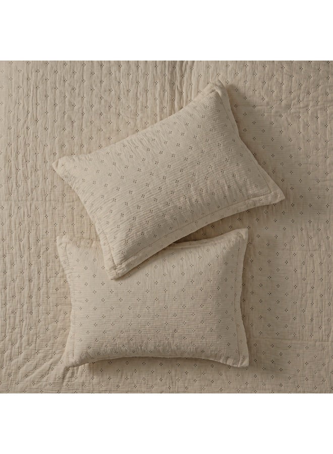Morano Elegence 3 pieces Bedspread set 260 X 240 cm 2 pillow cases 50 X 70 | Hollow Fiber Fill, Ultrasonic Quilting, 2 Pillowcases Included, Machine Washable, 3-Ply Construction - Image 2