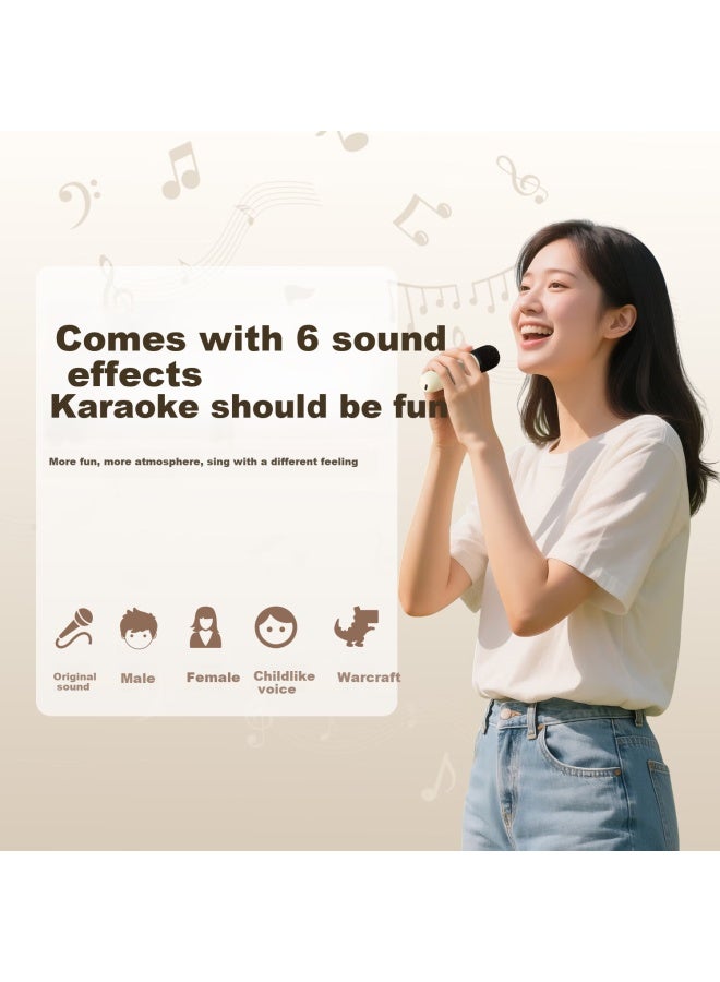 Loud Echo Bluetooth Speaker With Karaoke Atmosphere Night Light, Microphone, Wireless Mic Speaker, Creative Desktop Speaker For Home, Gift For Best Friends, Boyfriends, And Girlfriends On 520 - Image 1