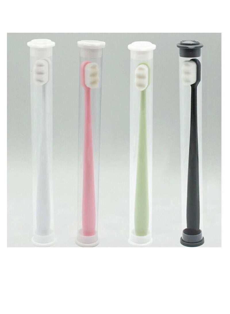 OASIS-TH 4 Pcs Extra Soft Micro Nano Toothbrush, Ultra Soft Toothbrush, Manual Toothbrushes With Extra Soft Bristles For Sensitive Teeth Gums, For Deep Cleaning Oral Care At Home For Adults Daily Life - Image 2