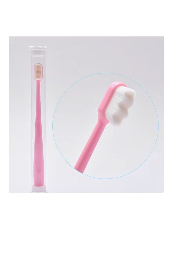 OASIS-TH 4 Pcs Extra Soft Micro Nano Toothbrush, Ultra Soft Toothbrush, Manual Toothbrushes With Extra Soft Bristles For Sensitive Teeth Gums, For Deep Cleaning Oral Care At Home For Adults Daily Life - Image 5