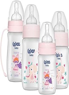 Wee Baby 282 Baby Feeding Bottles Set, 4 Pieces - Pink - pzsku/ZCC220D3B3E22F005EE7DZ/45/_/1717887058/d5010efc-ec26-4ec1-8f2a-4bac8de59b08