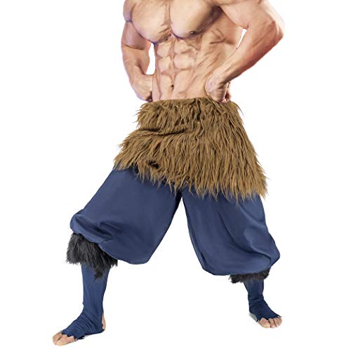 CosInStyle Anime Cosplay Costume for Hashibira Inosuke Pants Fancy Dress Adults Pants Loose of Men Small-Large (Small) - Image 3