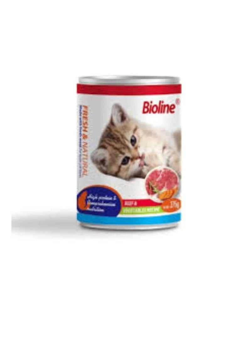 بايولاين طعام القطط المعلب بنكهة الدجاج، 375 غرام - Image 2