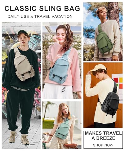 SEAFEW Light Blue Sling Bag for Men Women Small Anti Theft One Strap Motorcycle Backpack Sling Tactical Chest Bag for Swimming Diving Outdoor Sports - Image 3