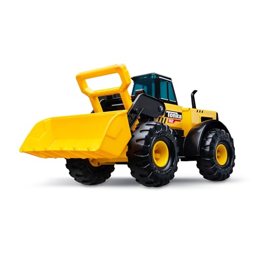 Tonka Steel Classics Front Loader  Made with Steel  Sturdy Plastic Yellow Toy Construction Truck Boys and Girls Kids Toddlers Ages 3 - Image 1