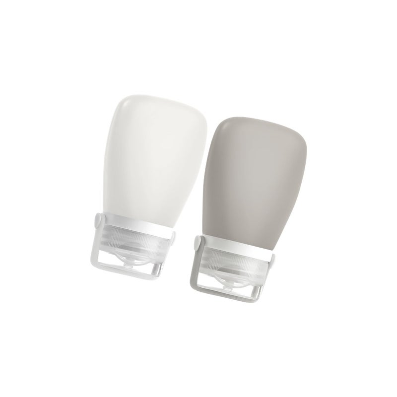 RONRONS Silicone Travel Bottles, 2oz Leak Proof Salad Container for Lunch, Travel Bottles for Toiletries TSA Approved Container for Shampoo Conditioner (2 Pieces) - Image 1