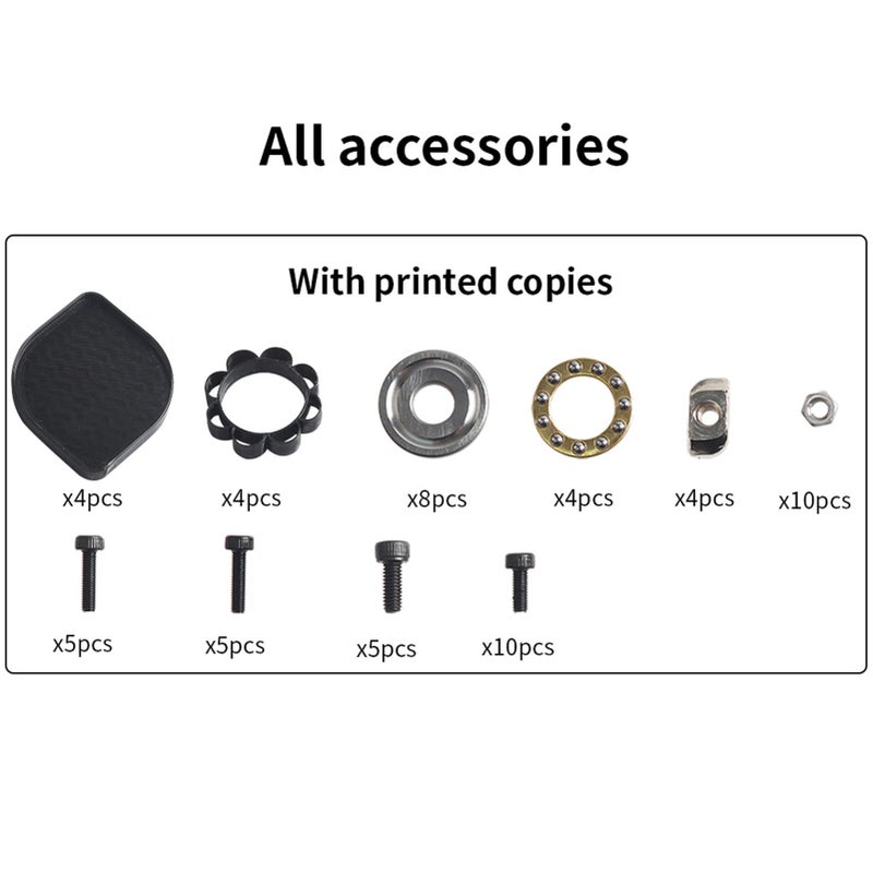 Omnidirectional Self-Aligning Anti-Vibration Foot Strong Shock Absorption 3D Printer Accessory Foot Pad Compatible with Bambu X1 Carbon, P1S, P1P, X1, X1E, A1, A1 mini, Creality K1 series, Prusa Mk3/Mk4 and Bear, Voro 2.4 - Image 5