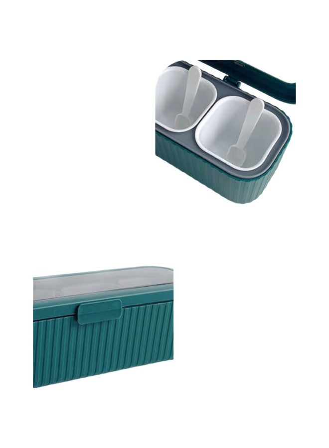 Star Square Xingfang Seasoning Box, Spice Container, Condiment Bottle, Household Seasoning Jar, Seasoning Set, Salt Container, Four-Compartment Seasoning Jar With Spoon - Image 3