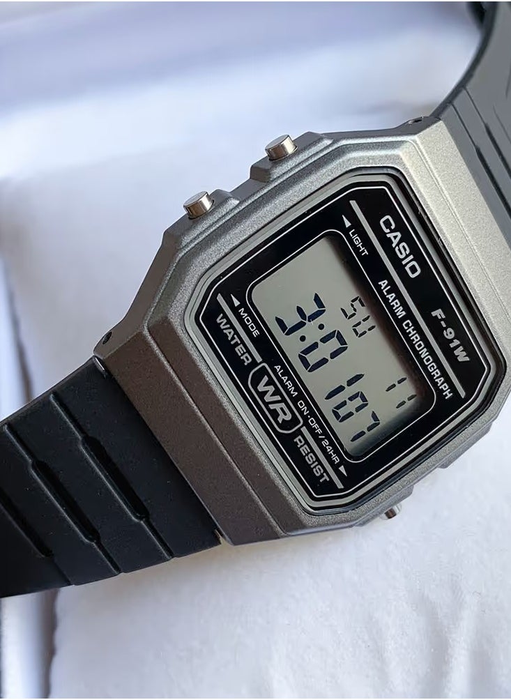 CASIO - Casio F91W Series | Digital Watch | Water Resistant | LED Light | 1/100 SEC Stopwatch | Regular Time Keeping (HR, Min, SEC, PM, Date, Day) | Daily Alarm | Lightweight | 7 Year Battery - Image 1