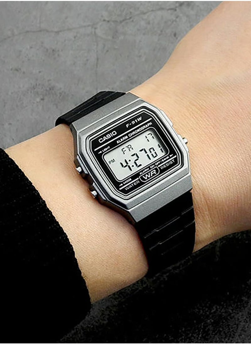 CASIO - Casio F91W Series | Digital Watch | Water Resistant | LED Light | 1/100 SEC Stopwatch | Regular Time Keeping (HR, Min, SEC, PM, Date, Day) | Daily Alarm | Lightweight | 7 Year Battery - Image 1