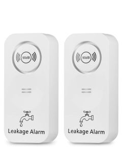 Water Leak Detector, 2 Pack Water Sensor Detector and Water Level Sensor Alarms, Work Alone and Doesn't Require Any Wiring or Setup, Use for Your Bathroom, Laundry Room, Kitchen