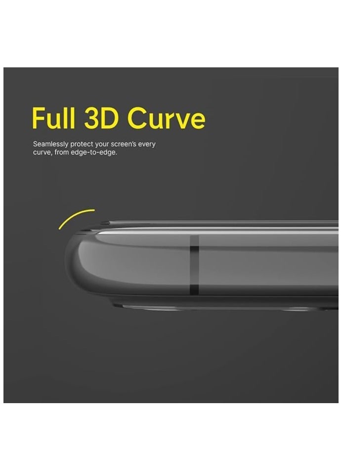 Generic - Ultra HD Glass Anti Shock Screen Protection with Black Frame For Apple iPhone 15 6.1 Inch - Image 1