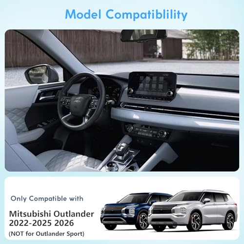 KIMCARLEY Center Console Organizer Tray for Mitsubishi Outlander 2022-2025 2026 Accessories (NOT for Outlander Sport), Armrest Storage Box Insert Tray with Non-Slip Smooth Silicone Liners Car Organizer - Image 2