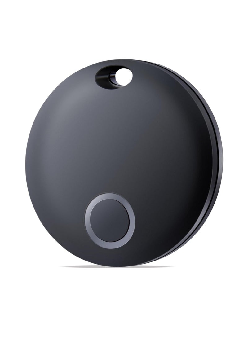 General Key Finder, Bluetooth Luggage Tracker Tag Item Locator for Keys, Wallet, Suitcase and More, Works with Apple Find My (iOS only), IP67 Waterproof, Replaceable Battery, 1 Pack Black  - Image 1