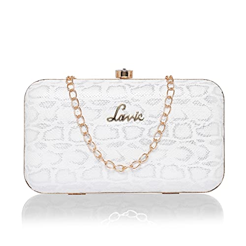 Lavie Women's Blink Framed Clutch Silver Ladies Purse Handbag - Image 1