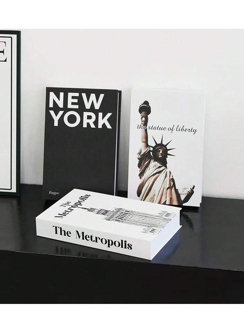 3pcs Foldable Decorative Fake Books, Minimalist Style Ornamental Display Books For Home Decor Best Gifts Birthday - Image 2