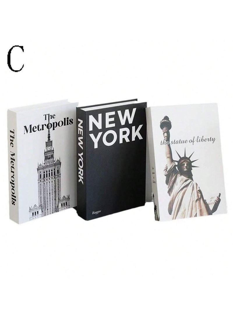 3pcs Foldable Decorative Fake Books, Minimalist Style Ornamental Display Books For Home Decor Best Gifts Birthday - Image 4