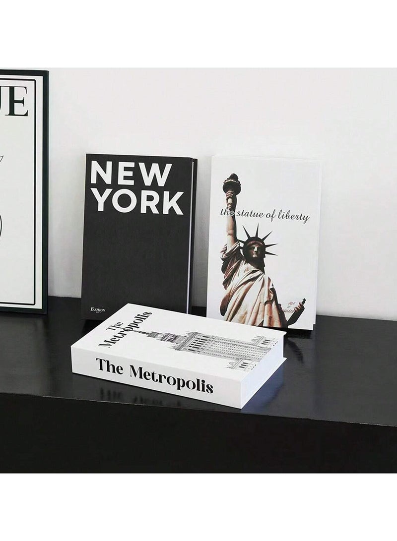3pcs Foldable Decorative Fake Books, Minimalist Style Ornamental Display Books For Home Decor Best Gifts Birthday - Image 5