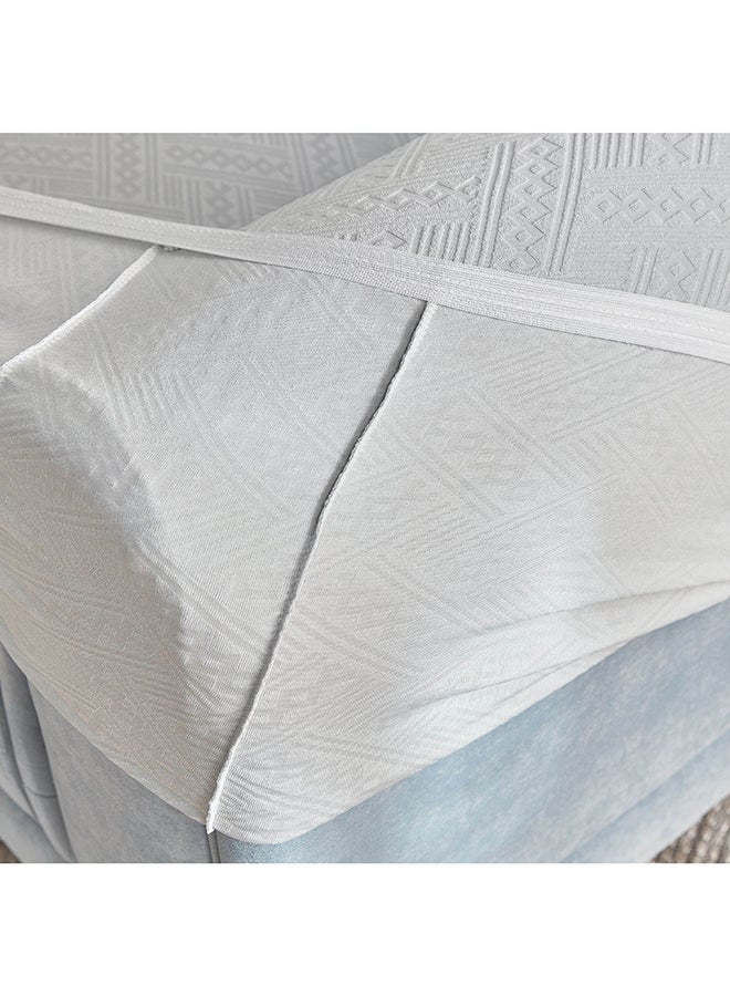 Home Box Comfino Single Seater Knitted Jacquard Sofa Cover 75 x 115 cm  - Image 5