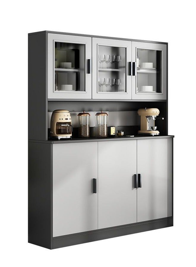 إن كي أكس خزانة جانبية كبيرة من الأردواز بتصميم بسيط لغرفة المعيشة أو المطبخ، 120 سم - Image 1