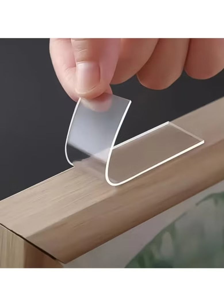 180 PCS Strong Transparent Nano Double-Sided Tape, Reusable & Washable Adhesive Pads, Seamless Waterproof Sticky Wall Stickers for Home, Kitchen, Bathroom, Carpets - Image 3