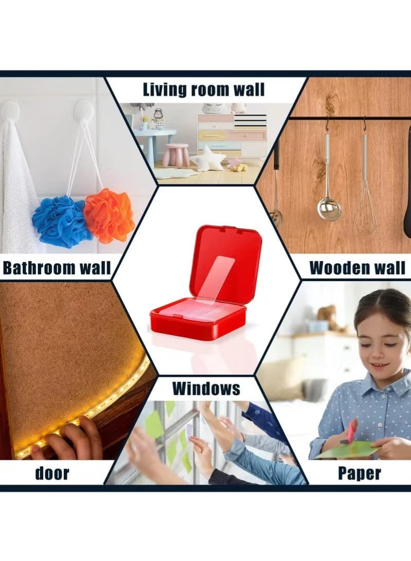 180 PCS Strong Transparent Nano Double-Sided Tape, Reusable & Washable Adhesive Pads, Seamless Waterproof Sticky Wall Stickers for Home, Kitchen, Bathroom, Carpets - Image 2