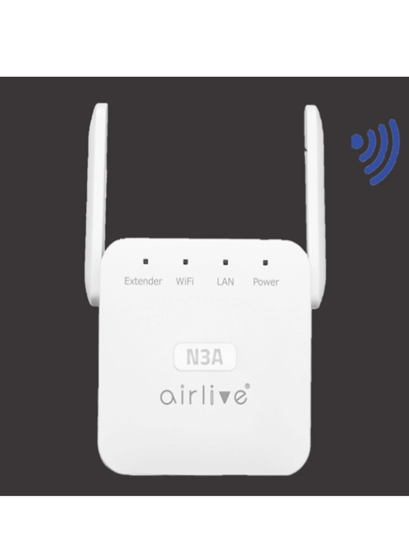 إيرليف موسع لاسلكي N300 بتردد 2.4 جيجا هرتز مع هوائي خارجي - N3A - Image 2