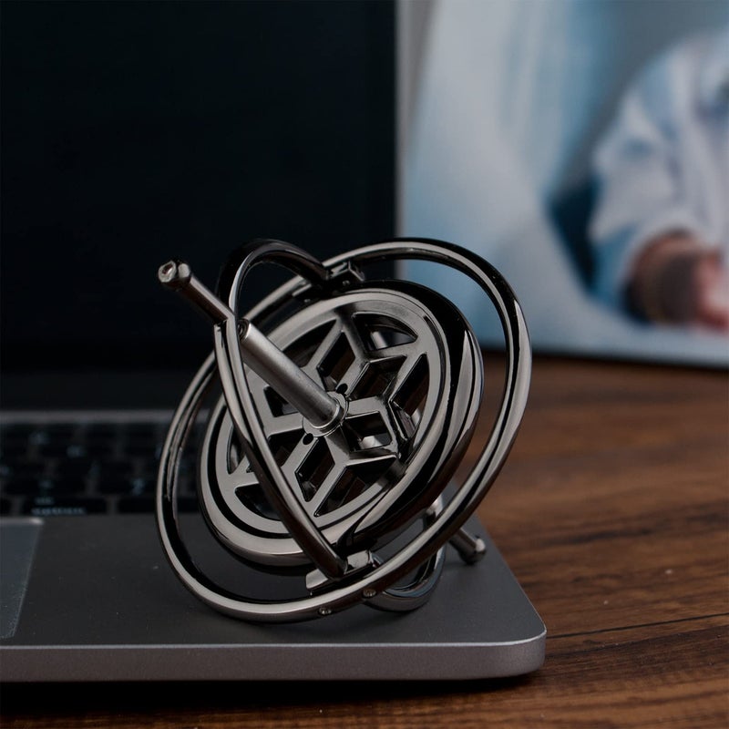 DjuiinoStar Premium Gyroscope: Sturdy&Durable, Pass 2nd Floor Drop Test, Long Spin Time (Play Tricks at Ease, Use Ball Bearings), Educational Physics Anti-Gravity Toy DG-5B - Image 3