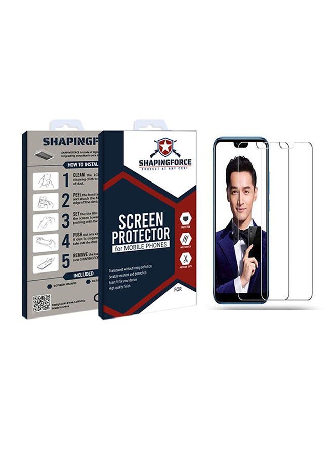 IAF 2-Piece Tempered Glass Screen Protector For Huawei Honor 8X Clear