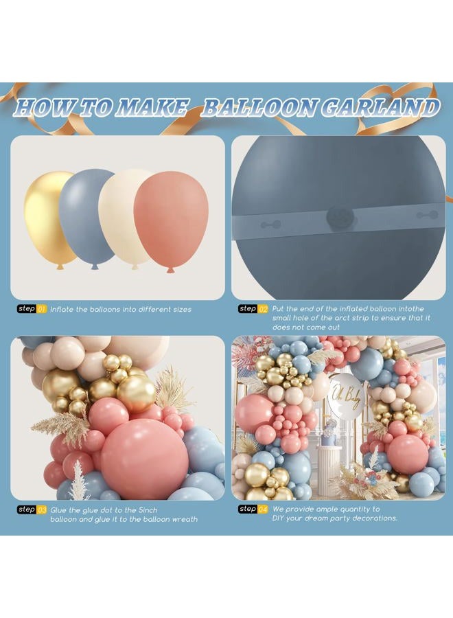PAXILE Gender Reveal Balloon Garland Arch Kit,412pcs Pink and Blue balloons 18 12 10 5 Inch for Gender Reveal Decorations Birthday Baby Shower Wedding Bridal - Image 3