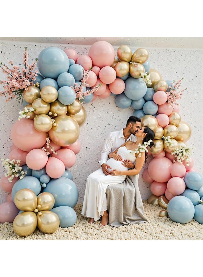 PAXILE Gender Reveal Balloon Garland Arch Kit,412pcs Pink and Blue balloons 18 12 10 5 Inch for Gender Reveal Decorations Birthday Baby Shower Wedding Bridal - Image 5