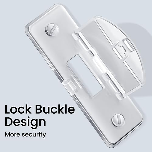 Roxiuc 2 Pack Clear Light Switch Guard - Child Proof, Double Buckle, Dimmer Compatible, Indoor/Outdoor, 2 Count, 3.5 x 1 inches - Image 3