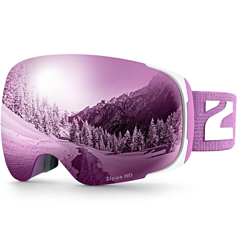 ZIONOR Ski Goggles, Z1 Zipon HD Lens Snow Snowboard Goggles for Men Women Adult - Image 1