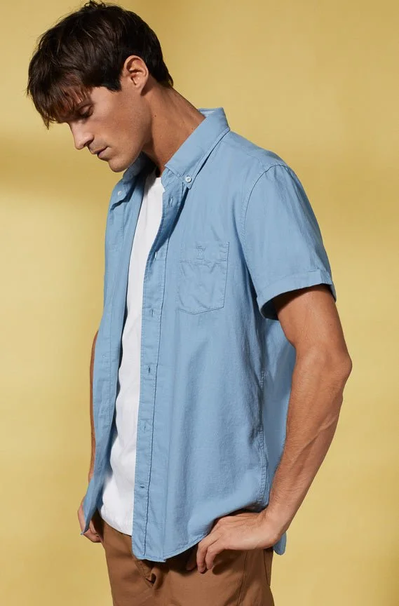 Vicomte A. Clive Light Denim Slim Shirt 100% Cotton