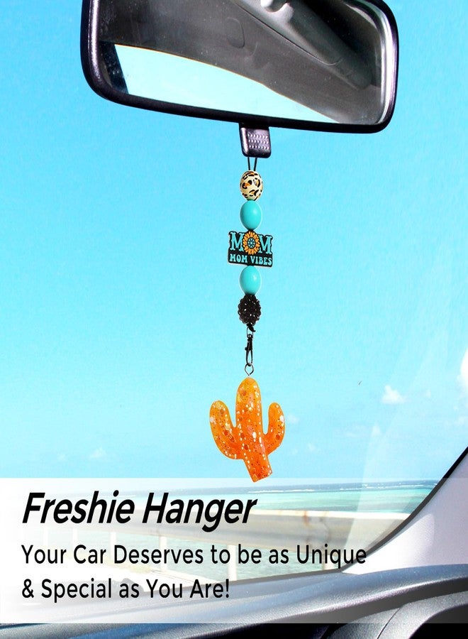 MUBYOK Mama Car Freshie Hangers Making Kit DIY Silicone Beads Hanging Car Charms Freshie Accessories Supplies - Image 2
